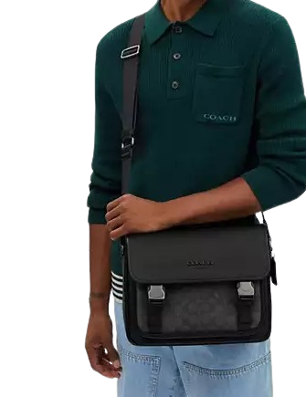 Coach Racer Messenger In Signature Canvas | Brixton Baker Coach Racer Messenger In Signature Canvas | Brixton Baker