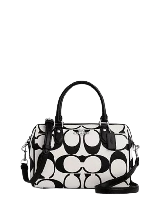 Black and white coach bag hotsell