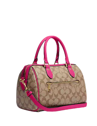 Coach rowan satchel pink Clearance