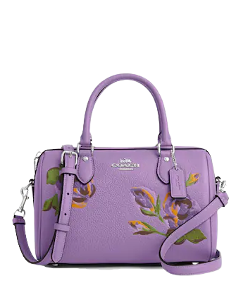 ショルダーバッグ・ポシェット Coach Rowan Satchel Bag Rose Print CY681 Coach Rowan Satchel With Rose Print | Brixton Baker