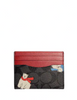 Coach Slim Id Card Case In Signature Canvas With Polar Bear Print