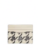 Coach Slim Id Card Case With Houndstooth Print