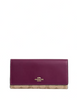 Coach Slim Trifold Wallet In Signature Canvas