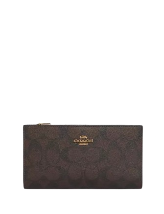 折りたたみ財布 [COACH] Slim Zip Wallet COACH® Outlet | Slim Zip Wallet