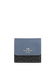 Coach Small Trifold Wallet In Colorblock Micro Signature Canvas