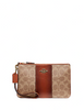 Coach Small Wristlet In Colorblock Signature Canvas