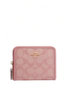 Coach Small Zip Around Wallet In Signature Jacquard