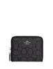 Coach Small Zip Around Wallet In Signature Jacquard