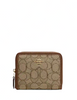 Coach Small Zip Around Wallet In Signature Jacquard