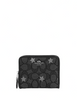 Coach Small Zip Around Wallet In Signature Jacquard With Star Embroidery