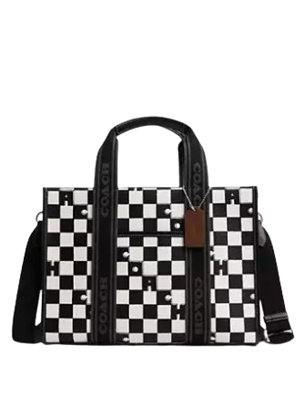 Coach Smith Tote With Checkerboard Print