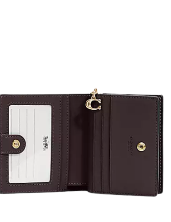 Coach Snap Wallet In Signature Canvas