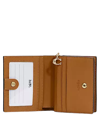 Coach Snap Wallet In Signature Canvas