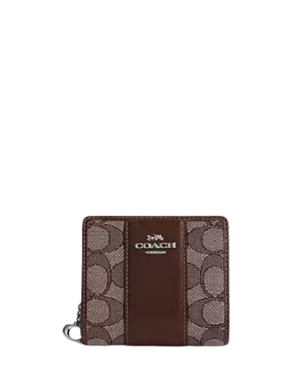 新作★Coach★Snap Wallet In Signature Jacquard CT980 COACH® Outlet | Snap Wallet In Signature Jacquard