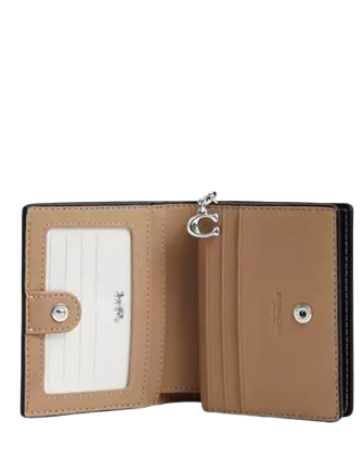 Coach Snap Wallet With Checkerboard Print