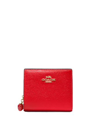 Coach Snap Wallet With Strawberry