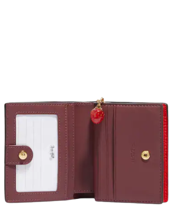 Coach Snap Wallet With Strawberry | Brixton Baker