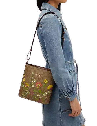 Coach Sophie Bucket Bag In Signature Canvas With Floral Print