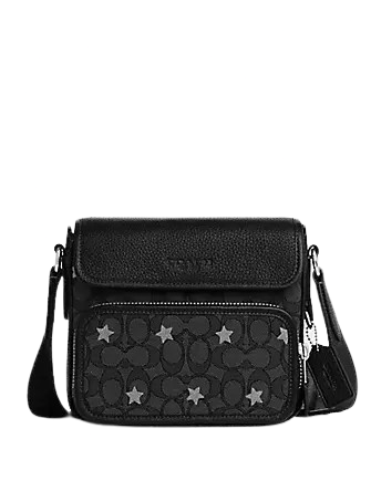 Coach Sullivan Flap Crossbody In Signature Jacquard With Star Embroidery