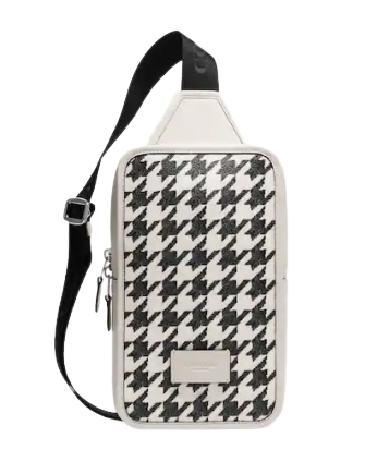 Coach Sullivan Pack With Houndstooth Print