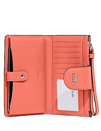 Coach Tech Wallet In Colorblock Signature Canvas