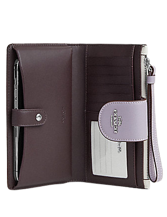 COACH Phone Wallet In Signature Canvas in Black | Lyst COACH Phone Wallet In Signature Canvas in Black | Lyst