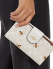 Coach Tech Wallet In Signature Canvas With Bee Print