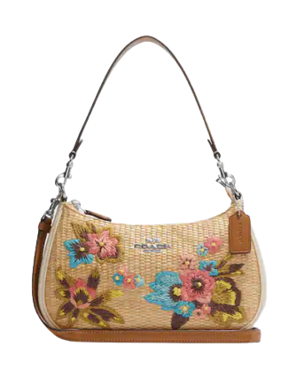 Coach Teri Shoulder Bag With Floral Embroidery