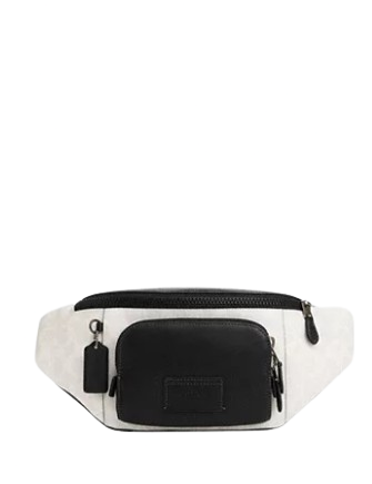 ショルダーバッグ COACH Track Belt Bag In Colorblock Signature Canvas CP014 Coach Track Belt Bag In Colorblock Signature Canvas