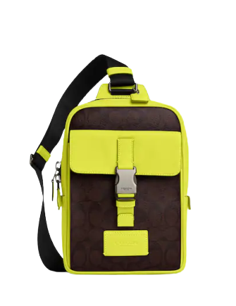 Coach Track Pack In Colorblock Signature Canvas | Brixton Baker