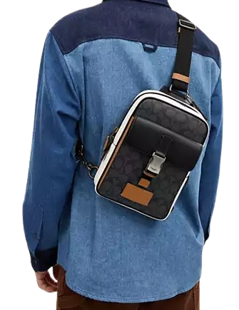 Coach Track Pack In Colorblock Signature Canvas | Brixton Baker