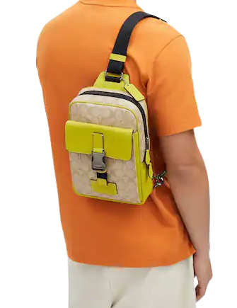 Coach Track Pack In Signature Canvas | Brixton Baker