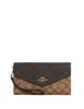 Coach Travel Envelope Wallet In Blocked Signature Canvas