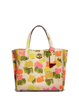 Coach Willow Tote 24 With Floral Print