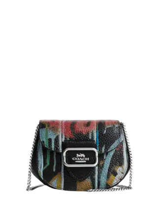 レア新品　Coach x Mint + Serf カードケース　コインケース Coach Coach X Mint + Serf Morgan Card Case On A Chain