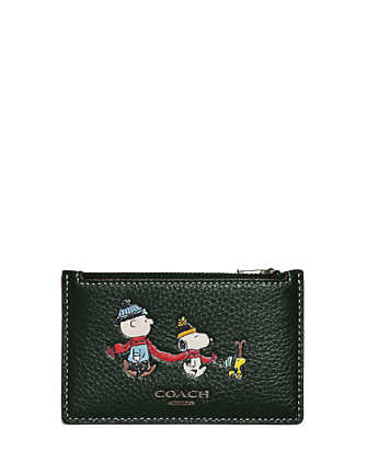 Coach Coach X Peanuts Zip Card Case With Snoopy Motif | Brixton Baker