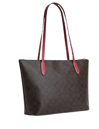 Coach zip tote in signature canvas shop