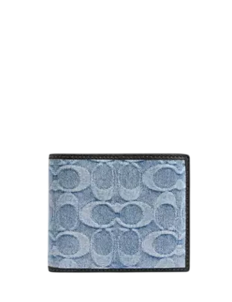 Coach 3-In-1 Wallet In Loved Signature Denim Light Indigo