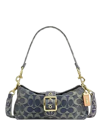 Coach Abbie Shoulder Bag In Signature Regenerative Cotton Denim