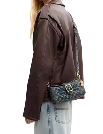 Coach Abbie Shoulder Bag In Signature Regenerative Cotton Denim