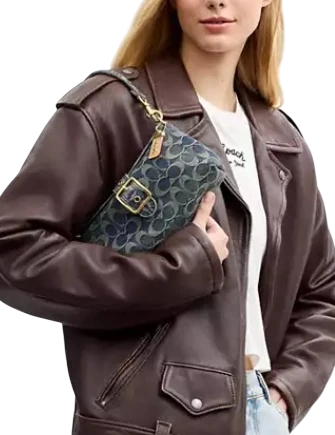 Coach Abbie Shoulder Bag In Signature Regenerative Cotton Denim