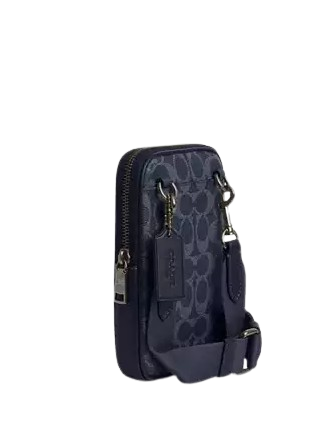 Coach Aden Crossbody Bag In Signature Canvas Light Denim