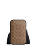 Coach Aden Crossbody Bag In Signature Canvas Tan Black