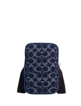 Coach Aden Crossbody Bag In Signature Denim Deep Blue