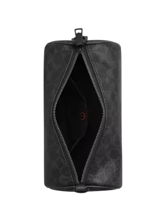 Coach Andre Barrel Bag 24 In Signature Canvas Black