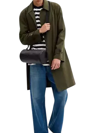 Coach Andre Barrel Bag 30 In Signature Canvas Black