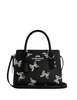 Coach Andrea Carryall Bag With Bow Print Black 