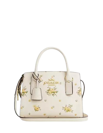 Coach Andrea Carryall Bag With Floral Print Chalk