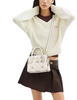 Coach Andrea Carryall Bag With Floral Print Chalk
