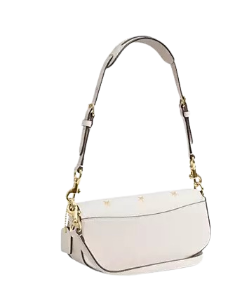 Coach Andrea Small Shoulder Bag With Star Print Chalk 